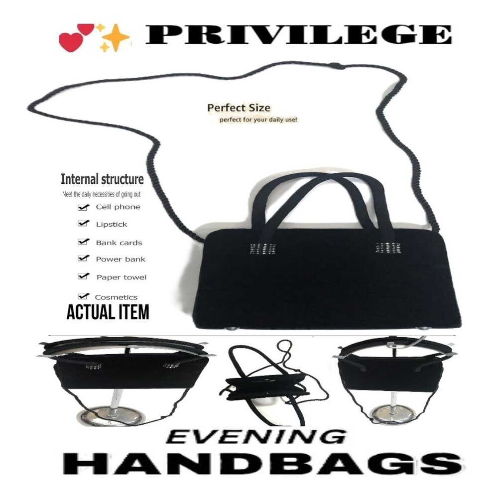 🛑 PRIVILEGE Paris ➕ BAG Shoulder PURSE Crossbody POUCH Evening CLUTCH💸BUYNOW‼️